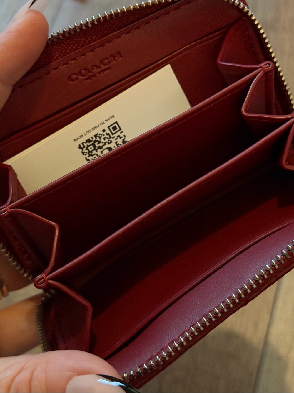 Coach Wallet dark ruby - Picture 2 of 7